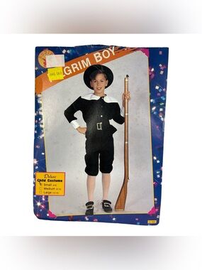 Rubie's Pilgrim Boy Deluxe Child Costume Small 4-6 Halloween Thanksgiving Play